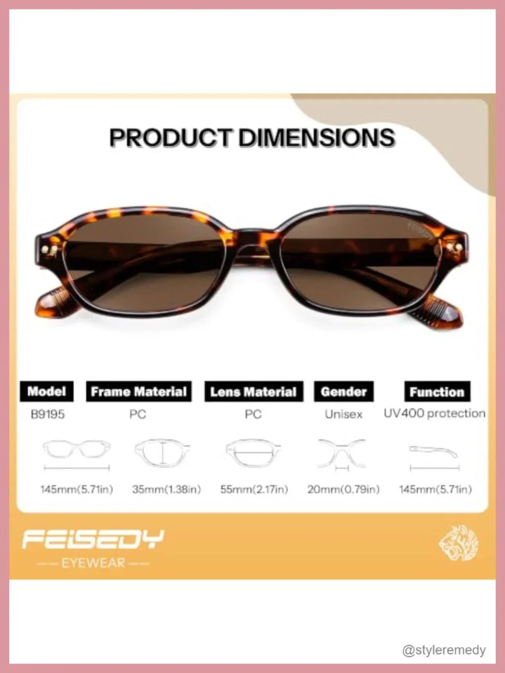 Retro Rectangular Polarized Sunglasses UV400 Y2K 90s Slim Fit Unisex